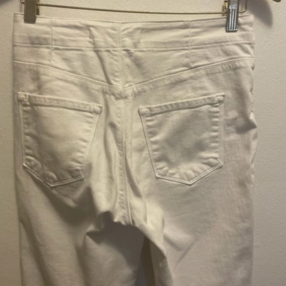 J Brand Natasha Sky High skinny jeans in white stretch denim - Picture 9 of 14